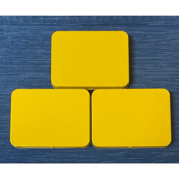 Lot of 3 Vintage Chiclets Gum Tin Empty Box Hinged Lid Advertising 50B - Picture 3 of 3